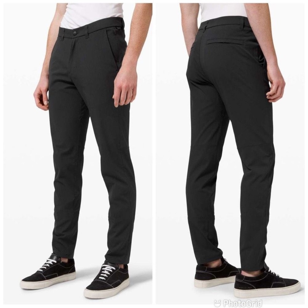 Lululemon Commission Pant Slim-Fit Warpstreme Black *Light
Size 34” inseam 34”